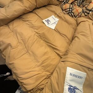 Burberry Camel Puffer Coat